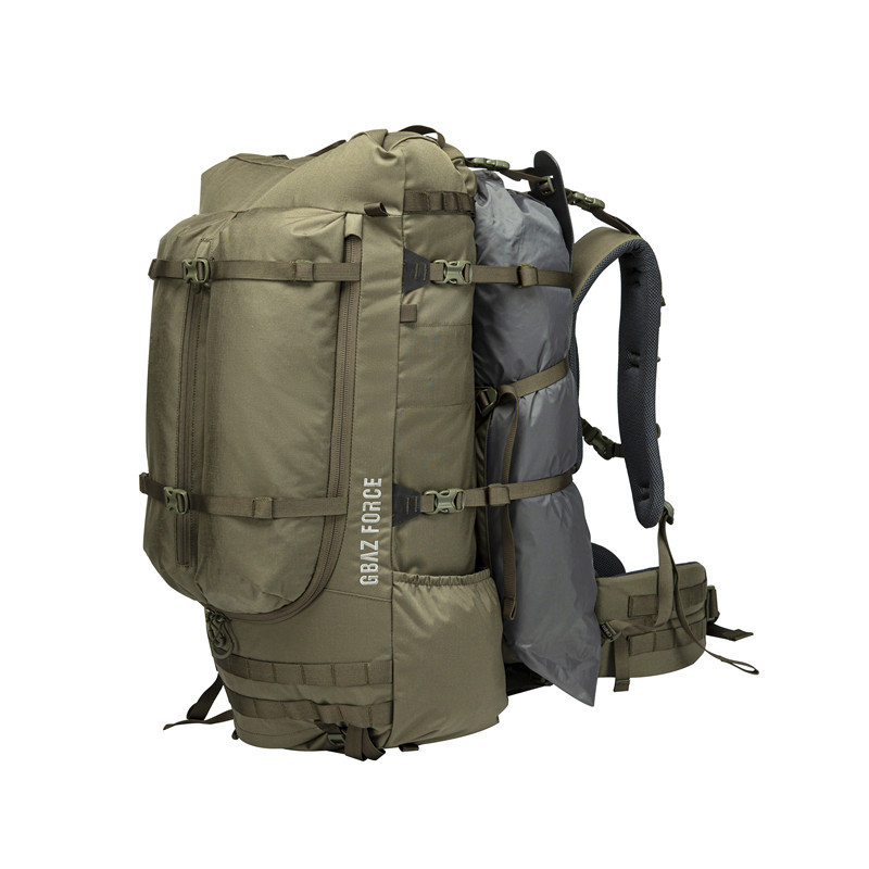 Pack de chasse à cadre en fibre de carbone 65L